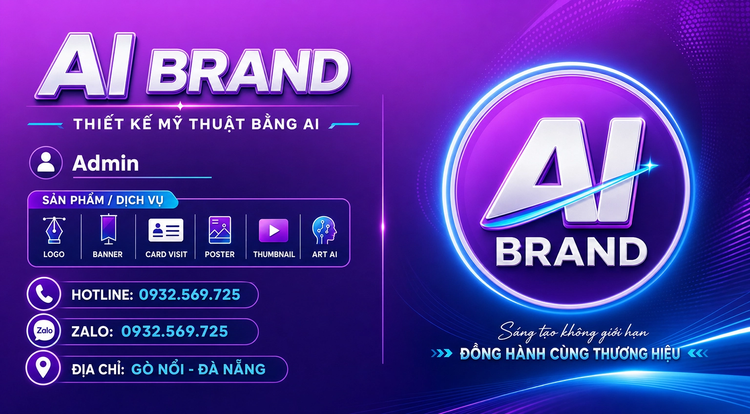 Card thương hiệu chuyên nghiệp